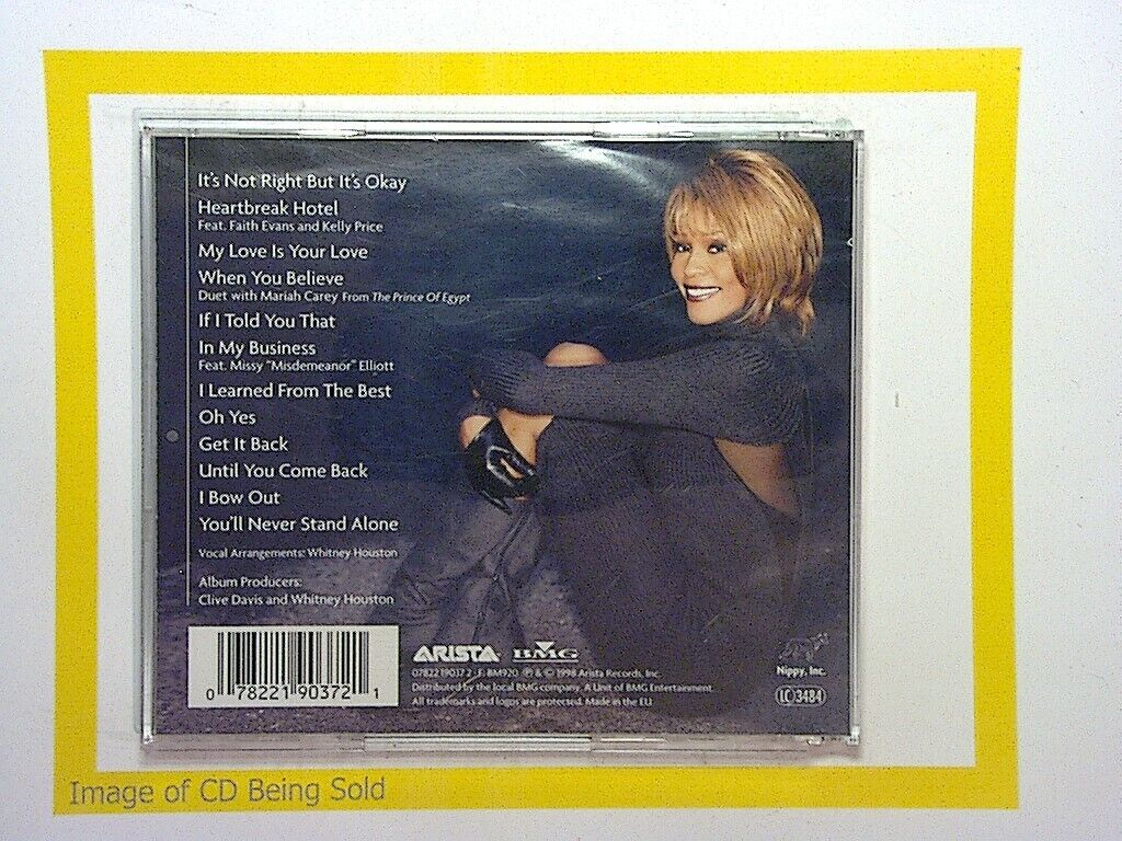 Whitney Houston My Love Is Your Love CD Mint