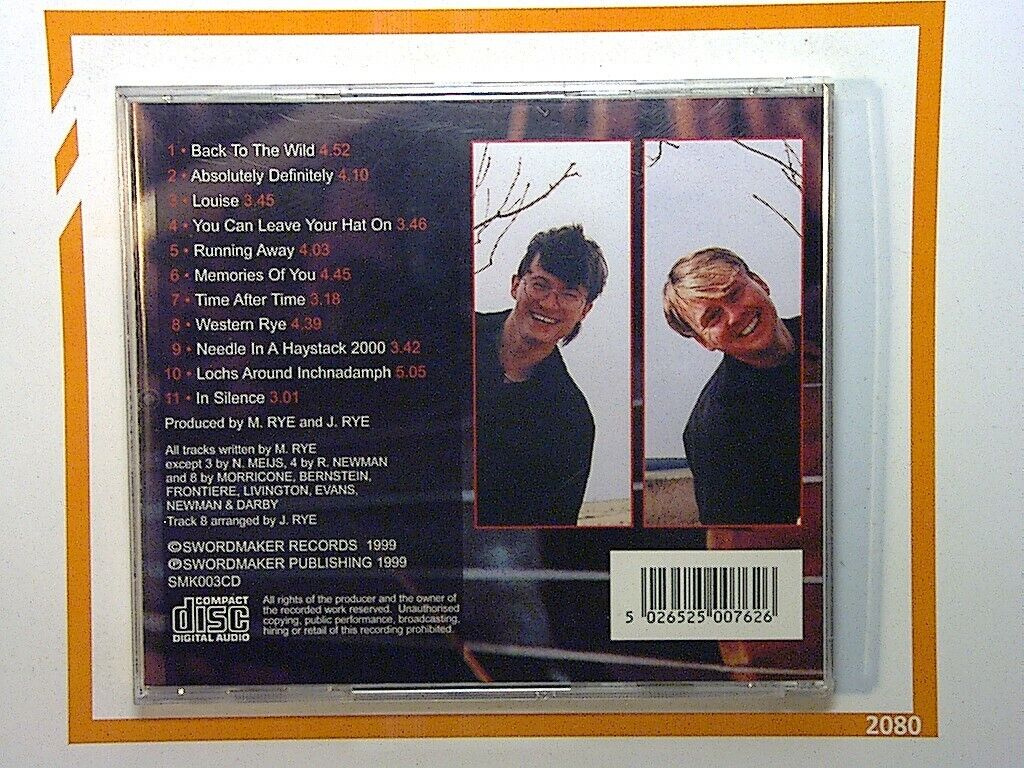 The Ryes - Back To The Wild CD VGC