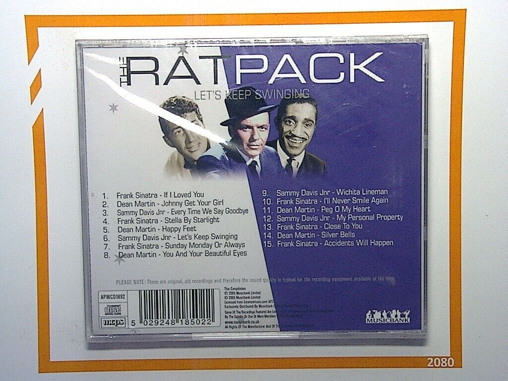 The Ratpack Let's Keep Swinging CD New & Factory Sealed