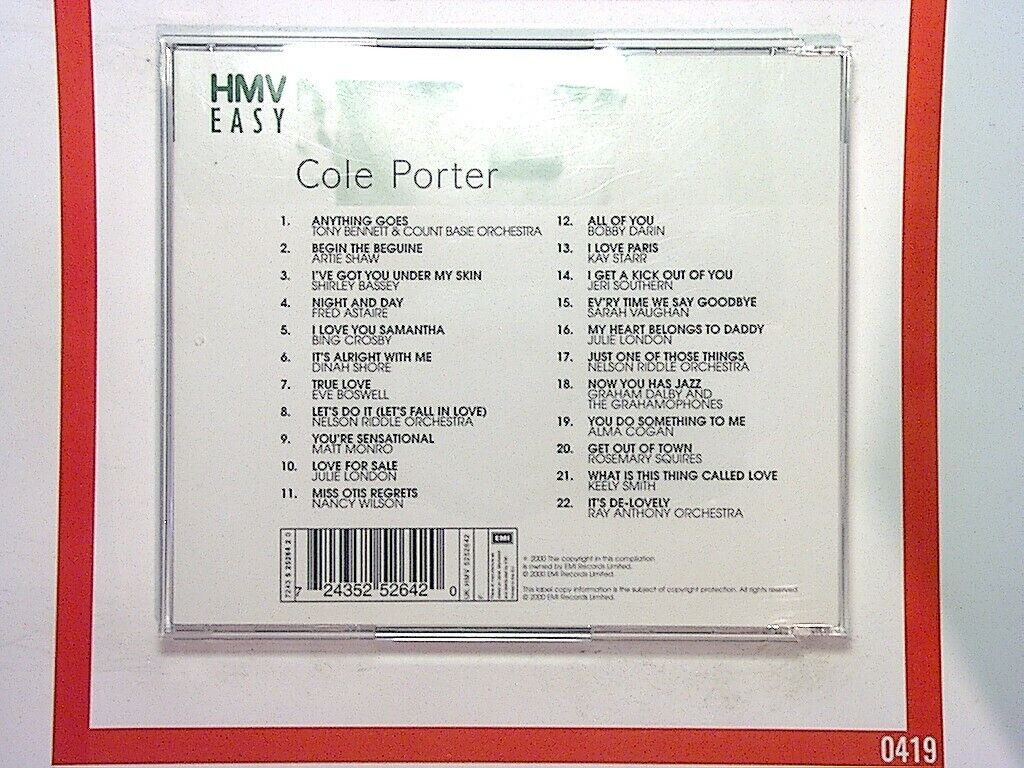 Various Artists	The Cole Porter Collection CD Mint (Gift Option)*
