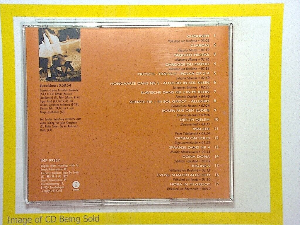 Wervelende Dans Klassiekers Van Hongaarse Dans Tot Tango & Wals CD Nr Mint