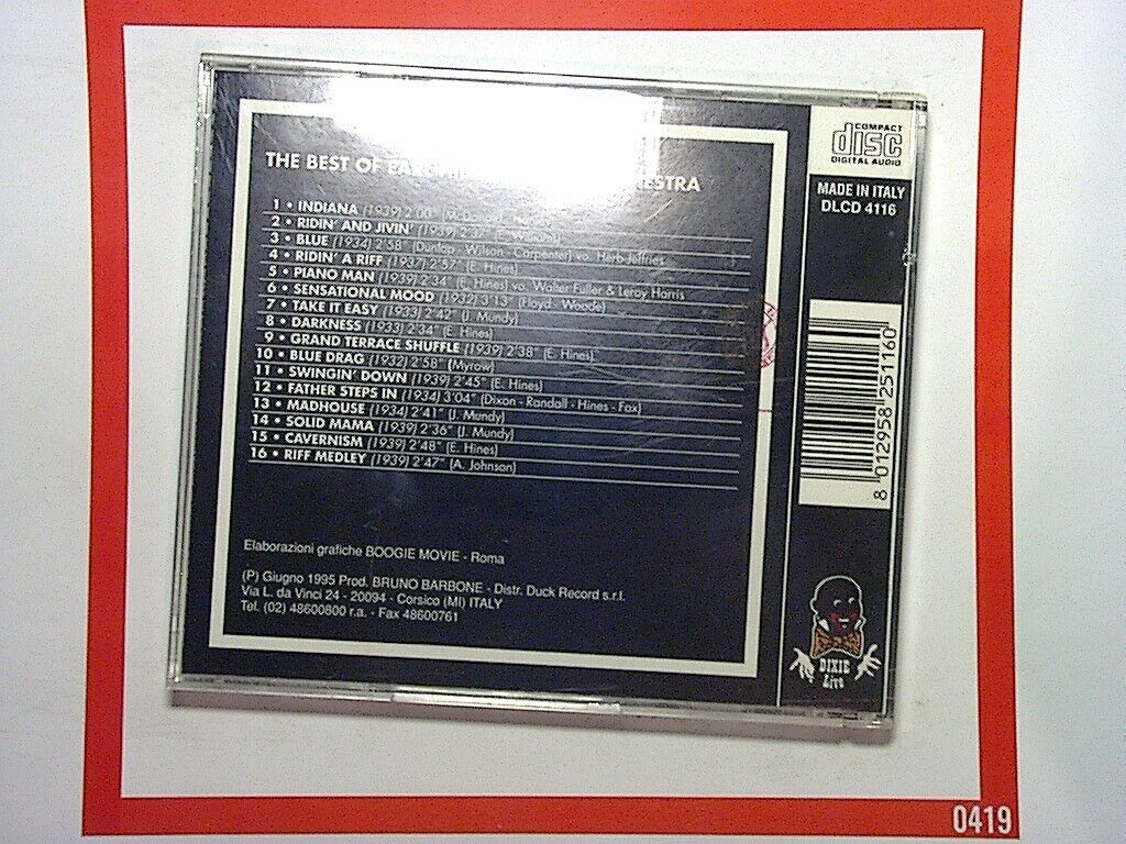 The Best of Earl Hines, piano & orchestra CD Nr Mint