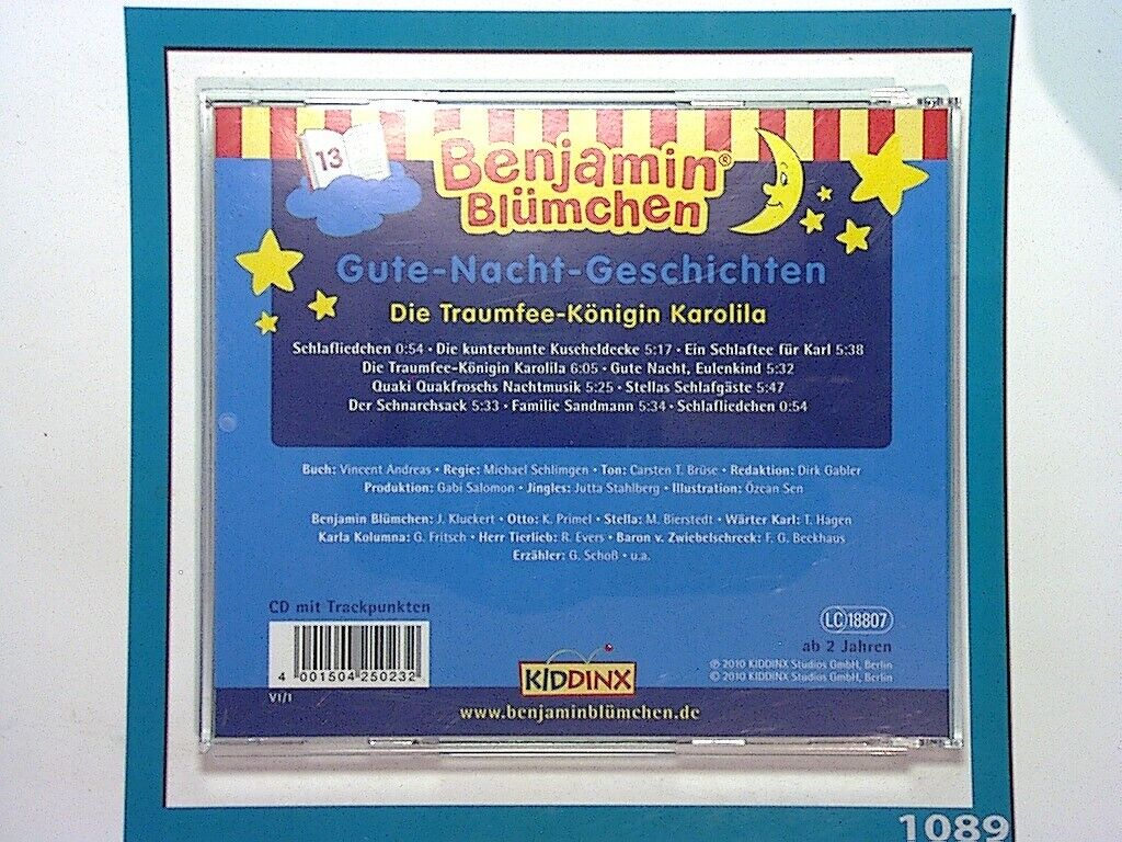 Vincent Andreas Benjamin Blumchen Folge 013: Gute Nacht Geschichten CD Nr Mint