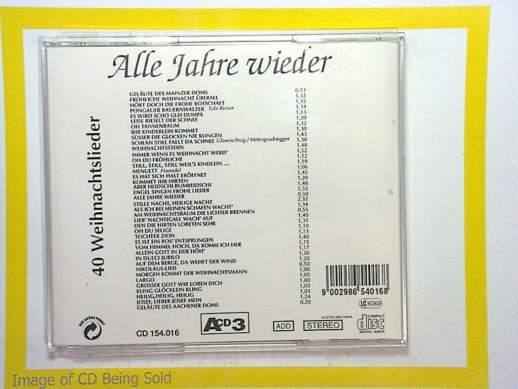 Various Artists	Die 40 Schoensten Weihnac CD Nr Mint