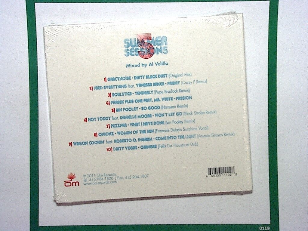 Various Artists	Summer Sessions 5 - Mixed by Al Velilla CD NEW