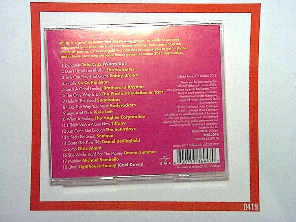Various Artists Get Fit London 2012 CD Mint