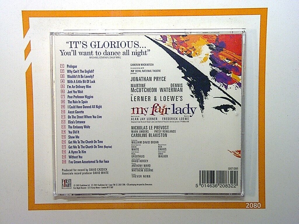Original 2001 London Cast My Fair Lady CD Mint