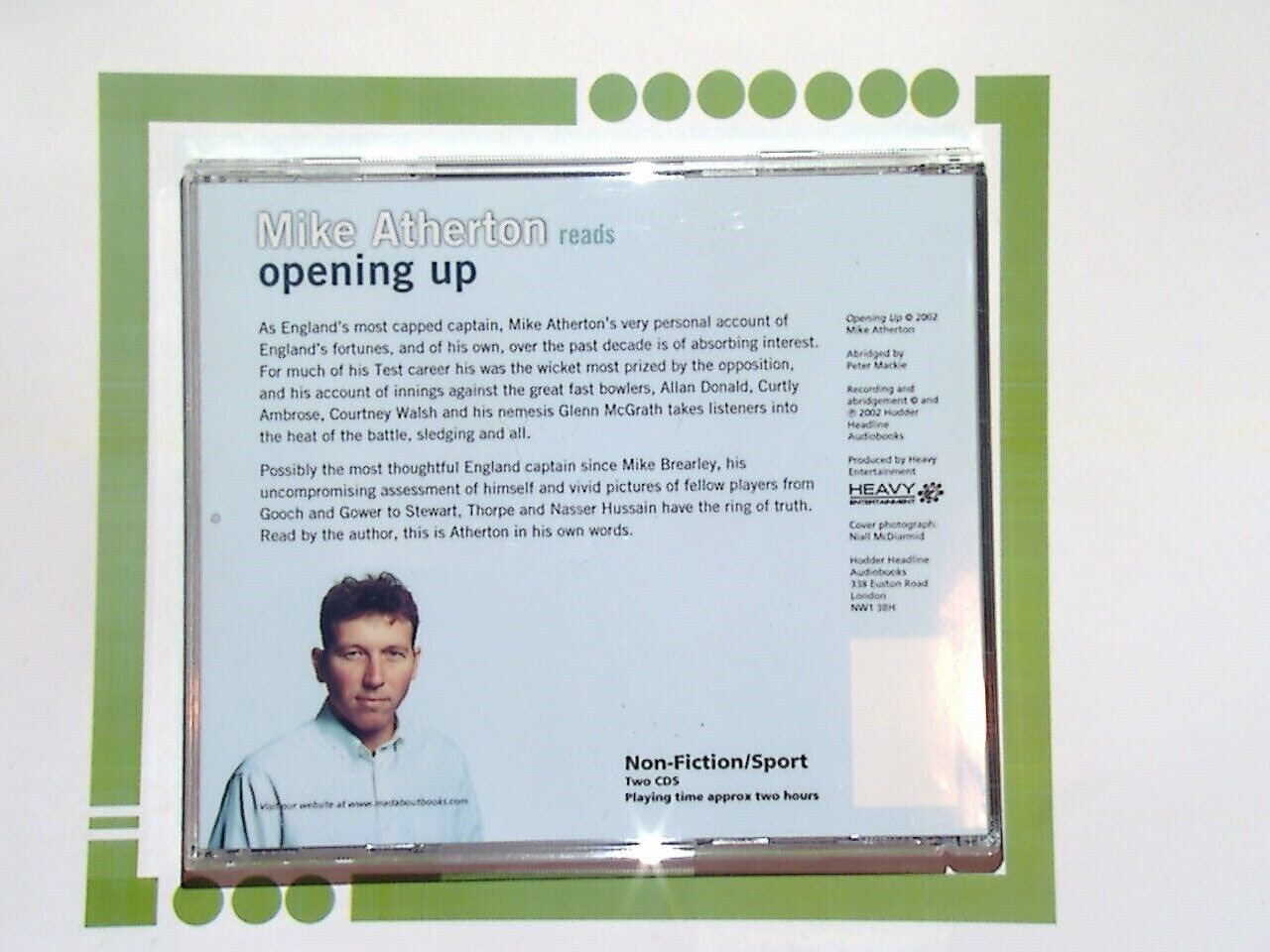 Mike Atherton Reads Opening Up Audio 2CD Mint
