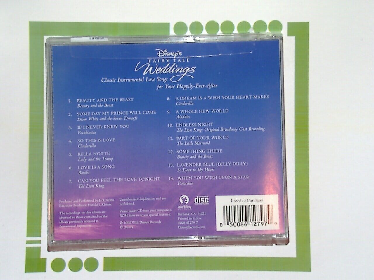 Various - Disney's Fairy Tale Weddings CD Mint
