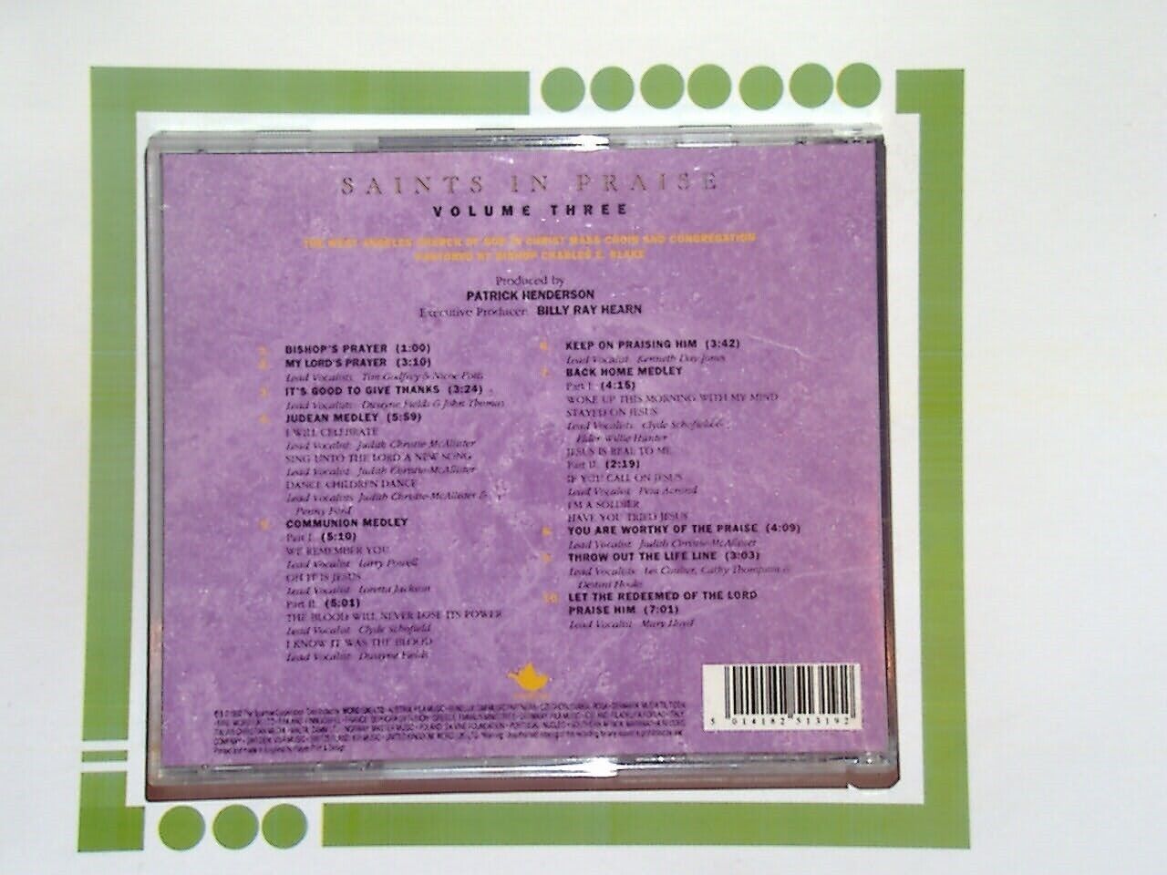 West Angeles Church of God In Christ Saints In Praise Volume Three CD Mint