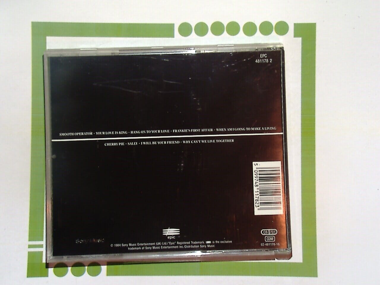 Sade Diamond Life CD Nr Mint