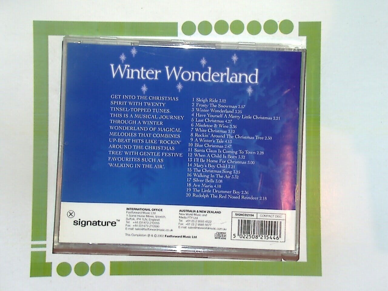Winter Wonderland - Favourite Christmas Songs CD VGC