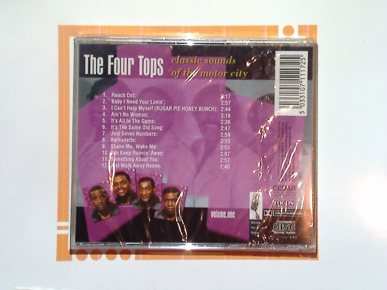 The Four Tops Vol.1 Volume 1 CD New & Factory Sealed