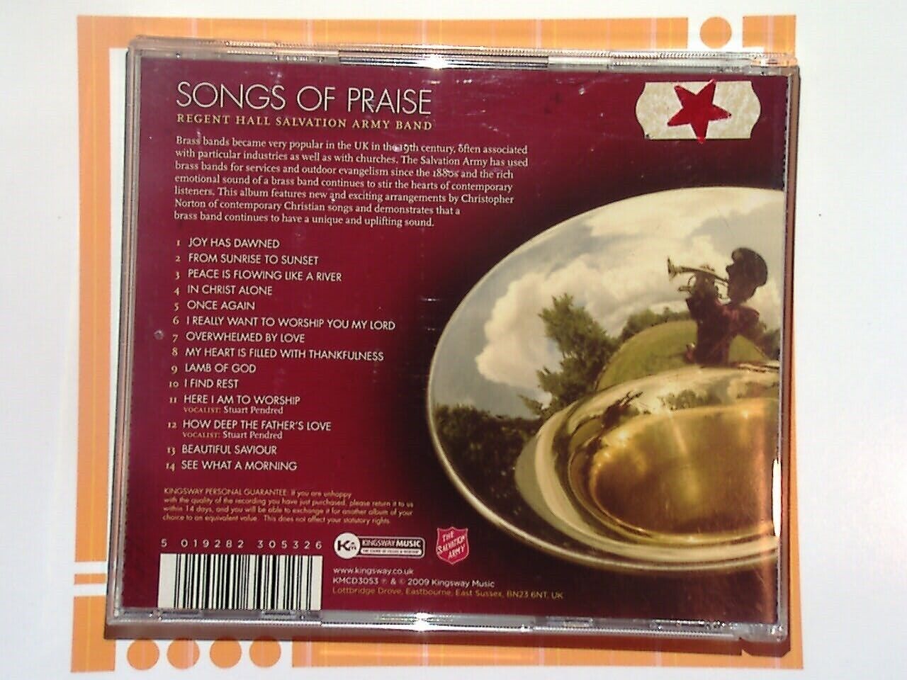 Regent Hall Salvation Army Band Songs Of Praise CD Mint