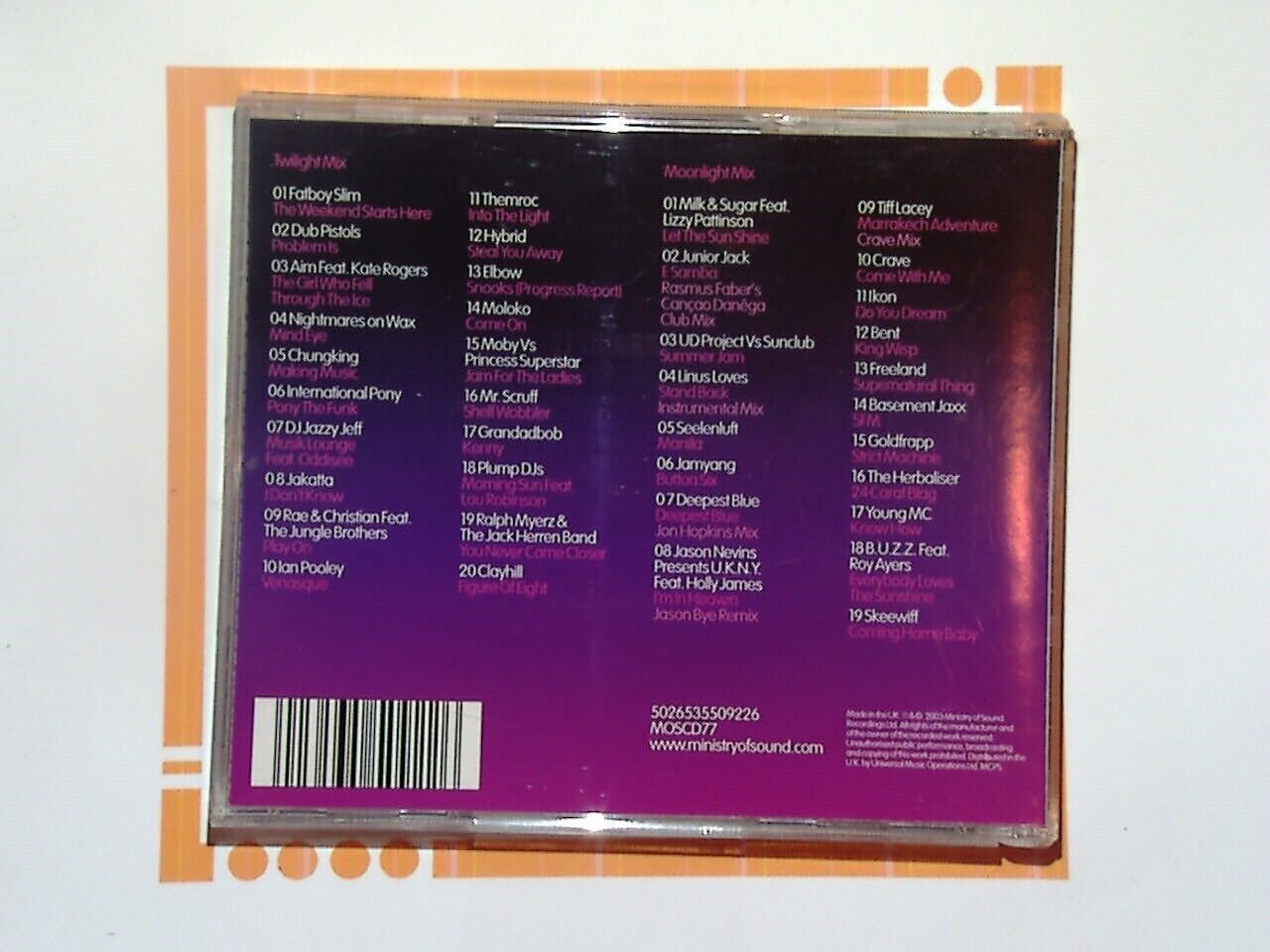 MOS - Late Night Sessions Autumn Collection 2CD Mint