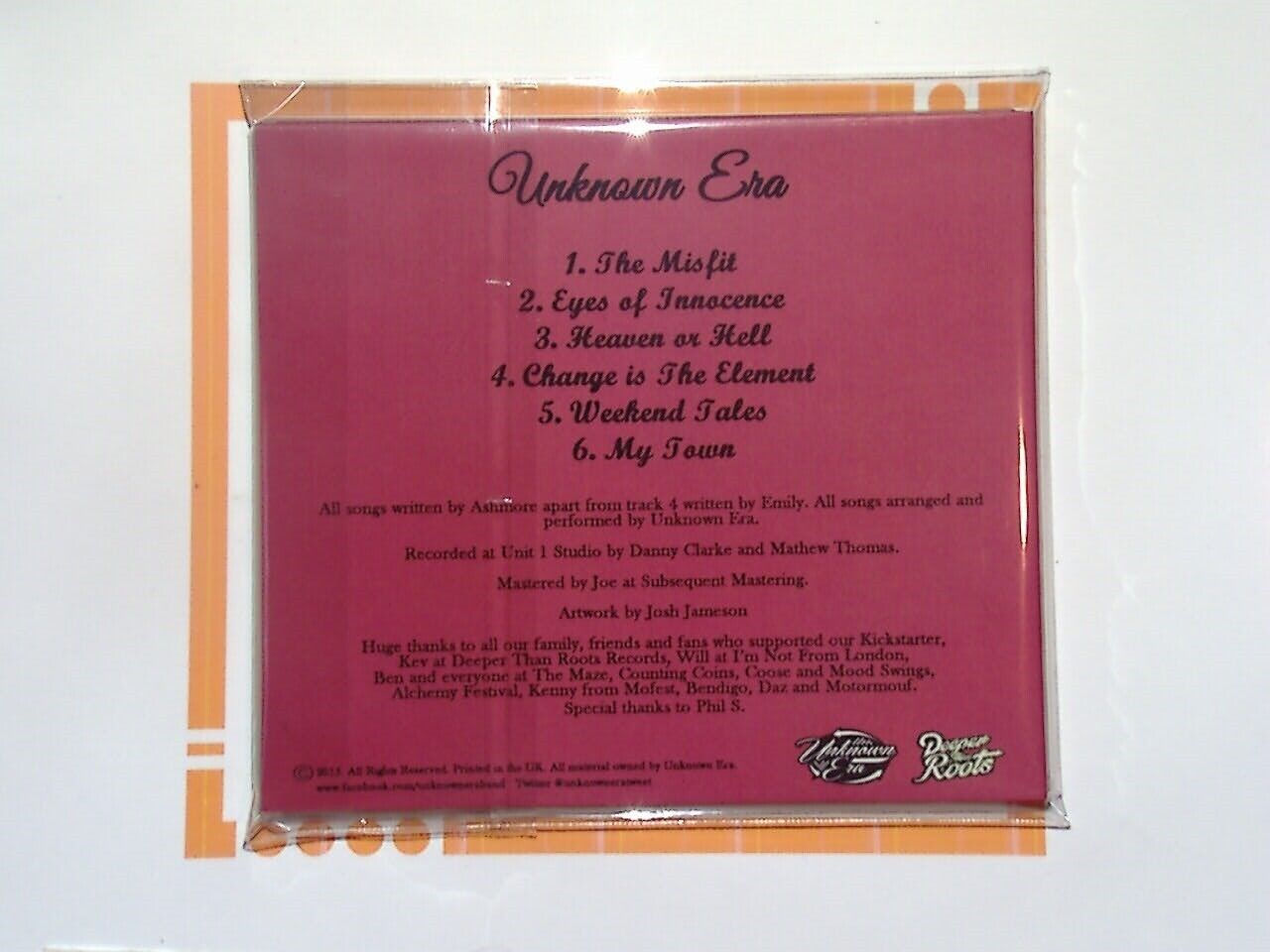 Unknown Era EP 2013 CD Nr Mint