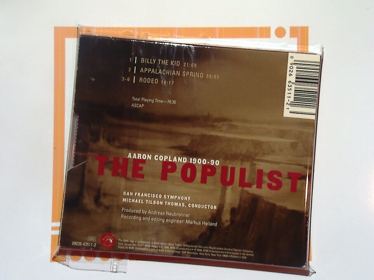 Aaron Copland - Copland the Populist CD Mint San Francisco Symphony