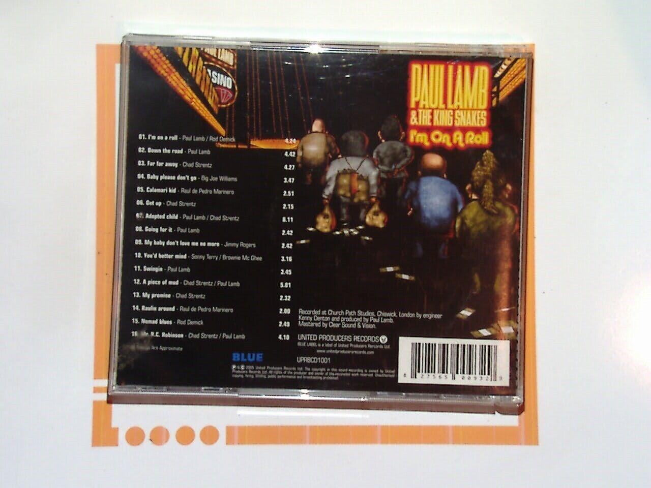 Paul Lamb & The King Snakes I'm on a Roll CD VGC