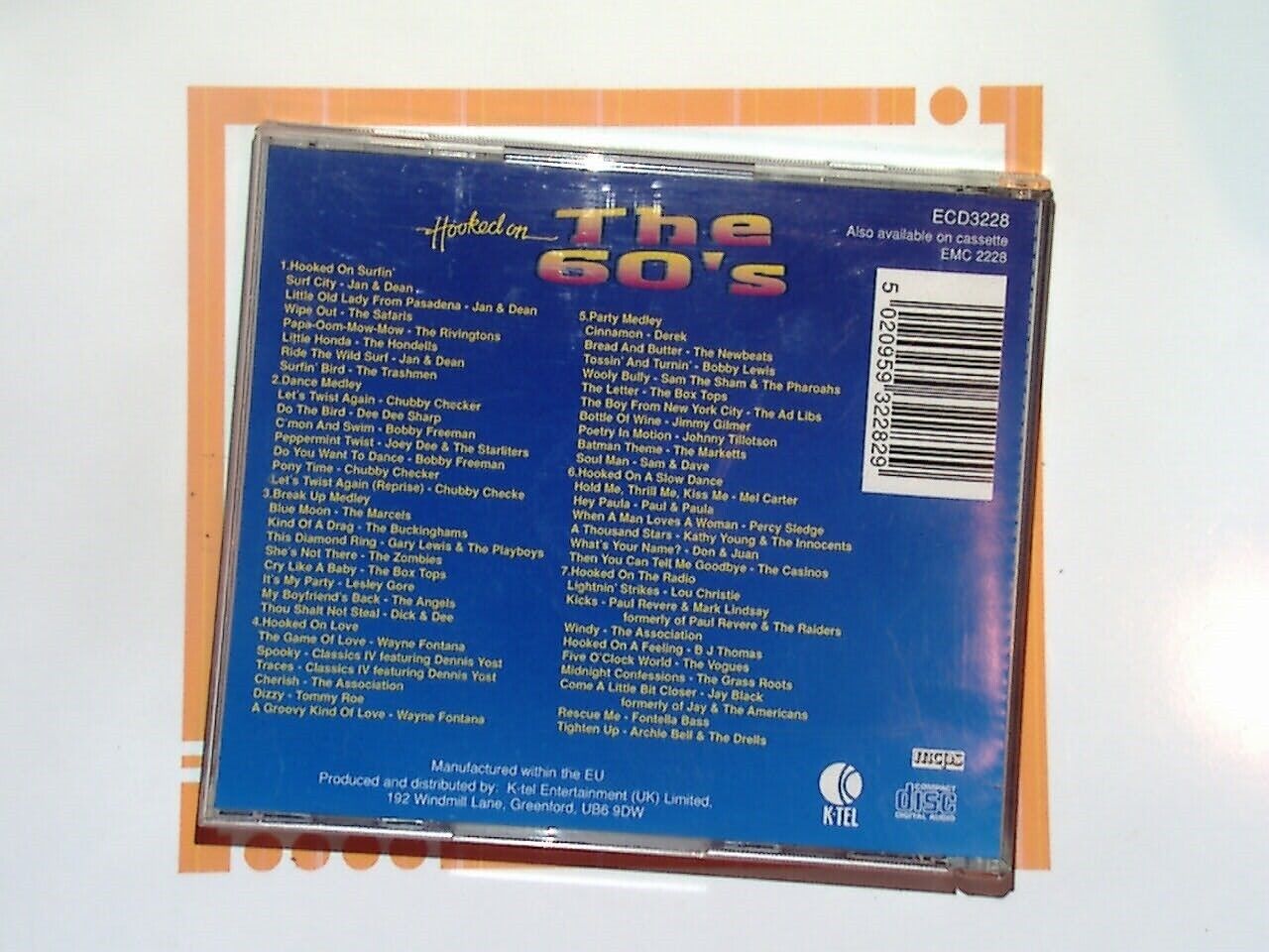 Various - Hooked on the 60's CD VGC