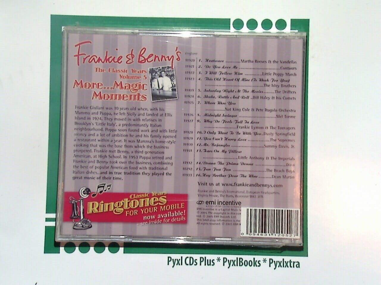 Various - Frankie & Benny's Volume 5 CD New & Sealed