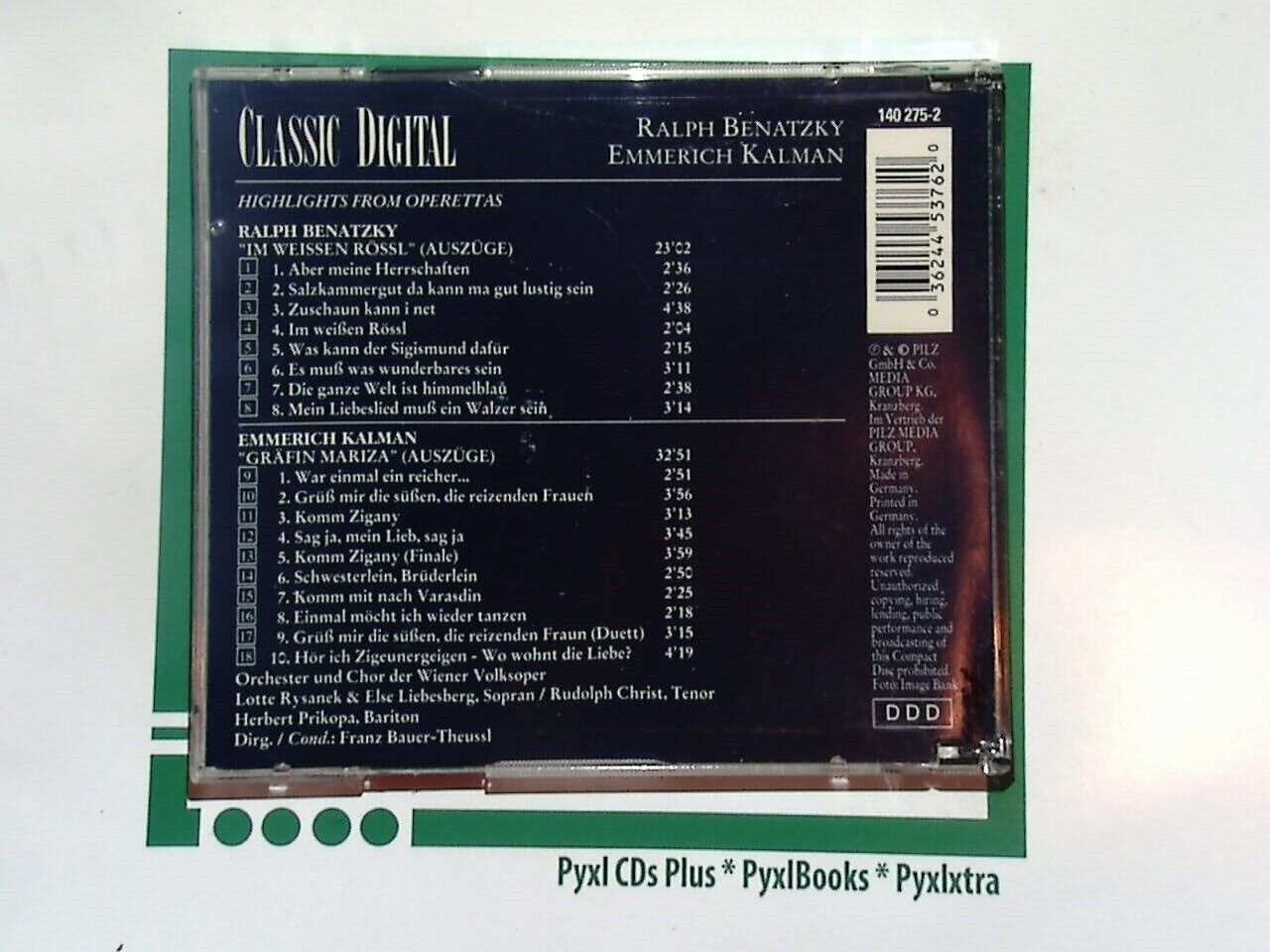 Ralph Benatzky: Im Weissen Rossl / Emmerich Kalman: Grafin Mariza CD Mint