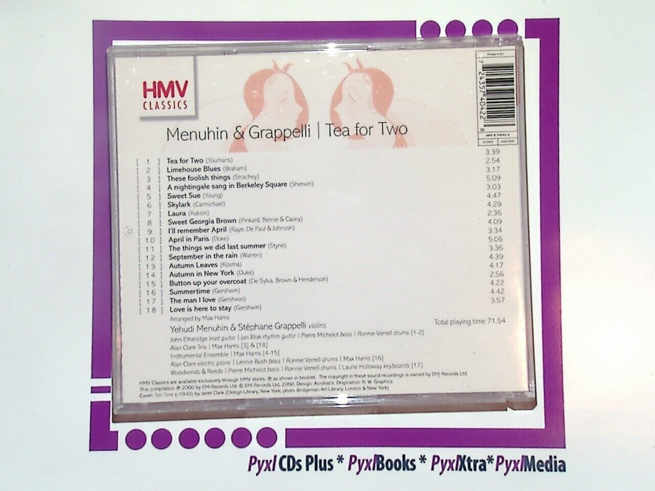 Menuhin & Grappelli - Tea for Two CD Mint