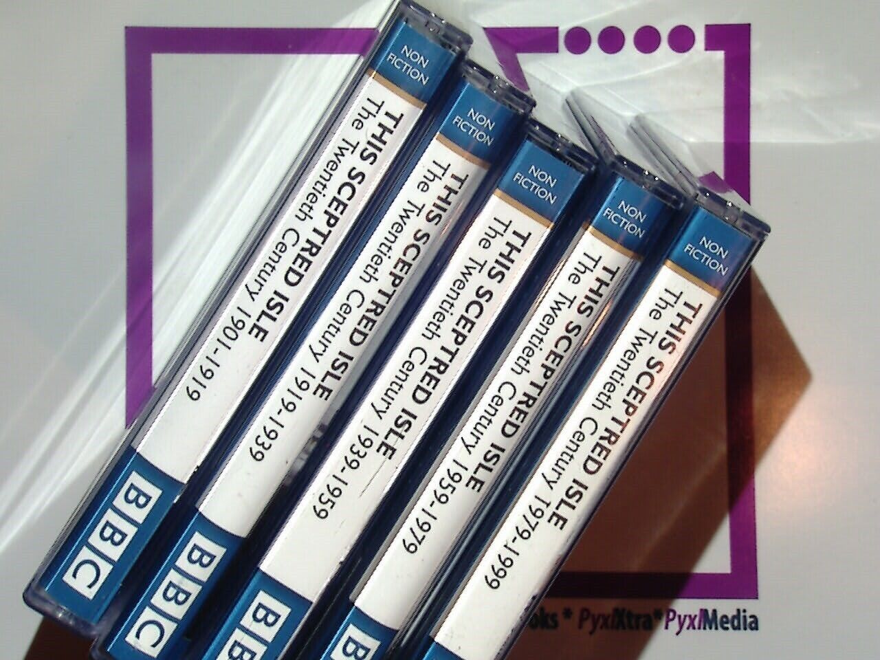 5 X BBC Radio This Sceptred Isle 20th Century Double Cassettes - 1901-1999 VGC