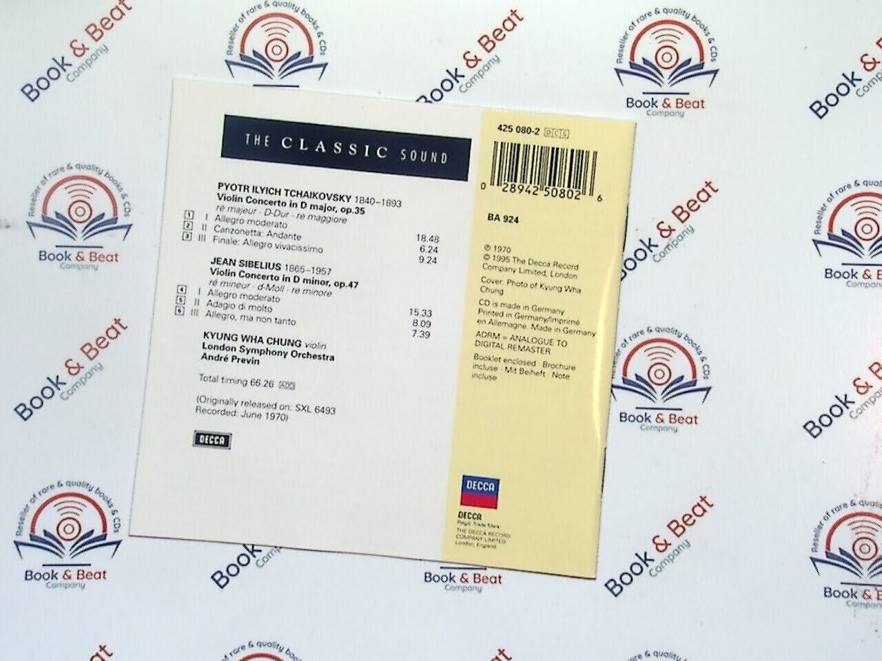 Tchaikovsky Sibelius Violin Concertos - Kyung-Wha Chung CD Mint