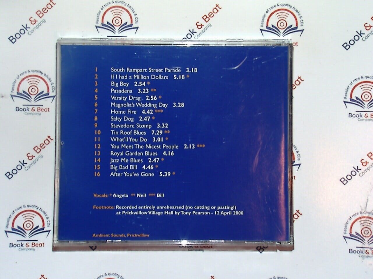 The Ouse Valley Jazz Band With Angela - A Million Dollars CD Mint