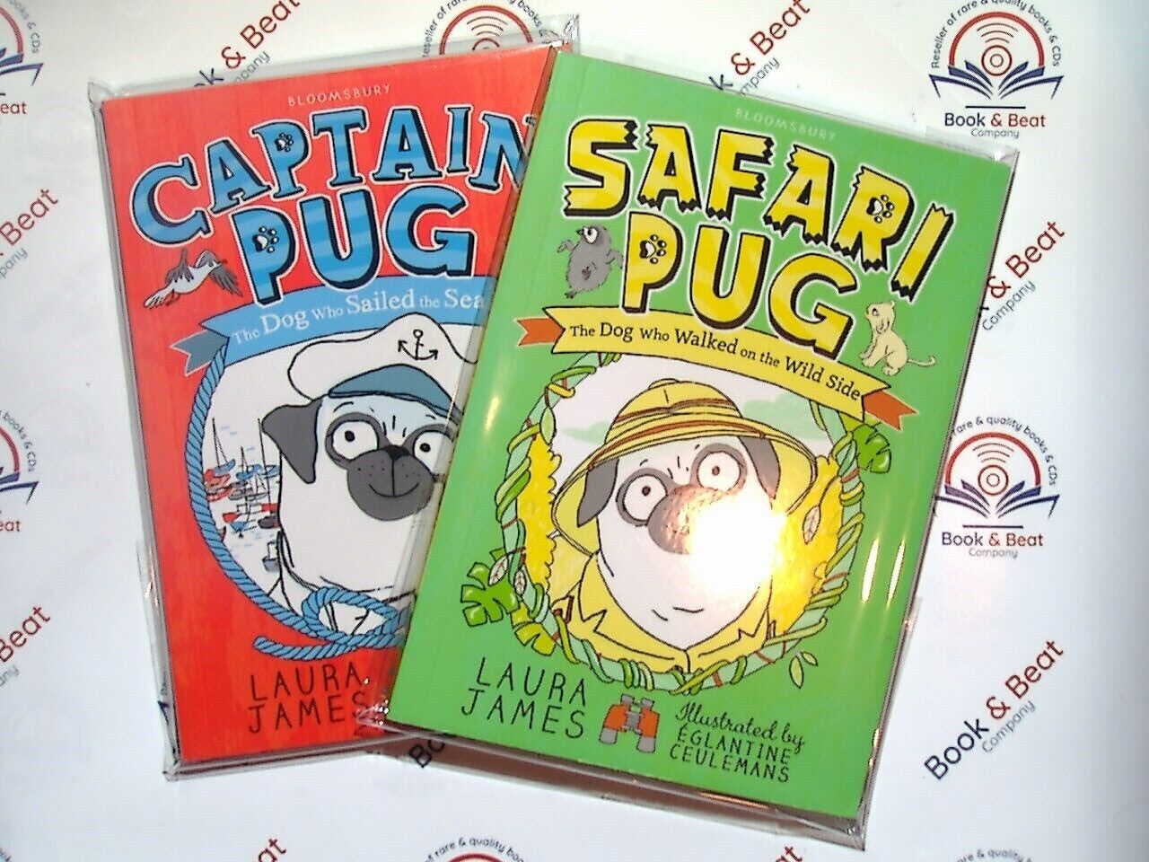 2 x Laura James PBs Safari Pug & Captain Pug New