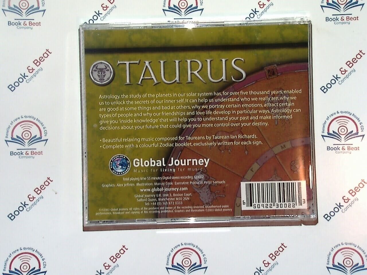 Zodiac Zone - Taurus (Global Journey) Music CD & Booklet For Your Star Sign Mint
