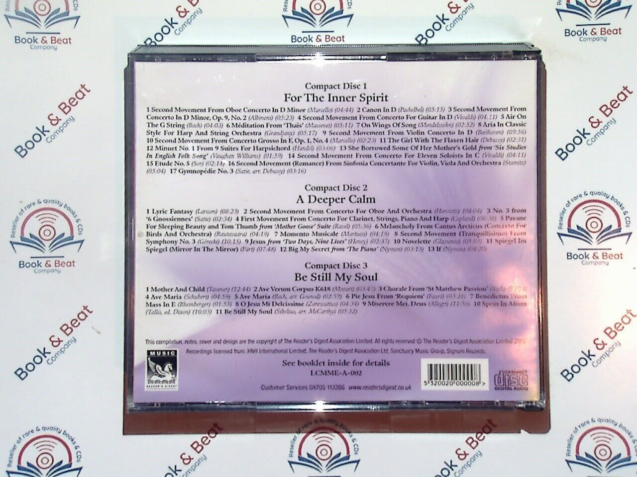 Various - Meditation : Classics For Every Mood (Readers Digest) 3CD Mint