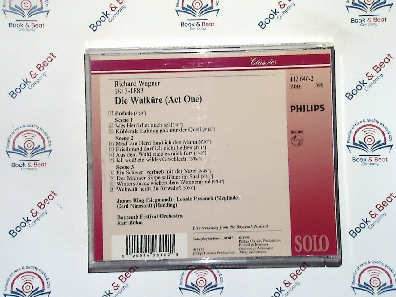 Wagner : Die Walkure (Act One) - Karl Bohm CD Mint