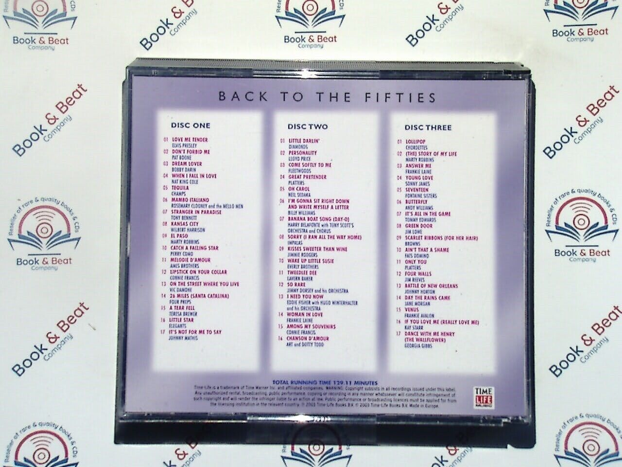 Various - The Fabulous Fifties : Back To The Fifties (Time Life) 3CD Mint