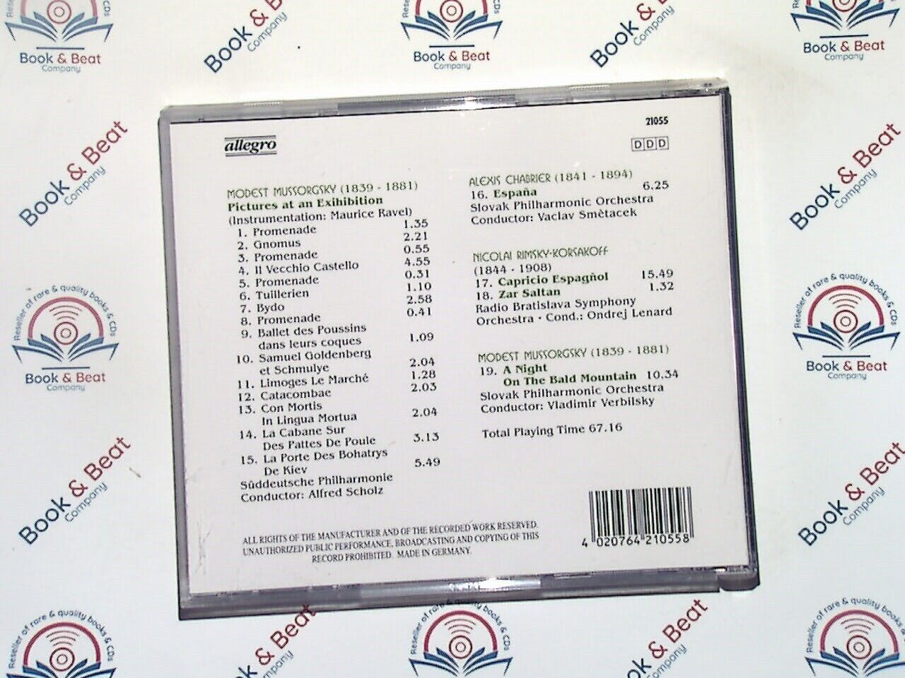 Missorgsky : Pictures at An Exhibition - Slovak Phil. Orchestra CD Mint