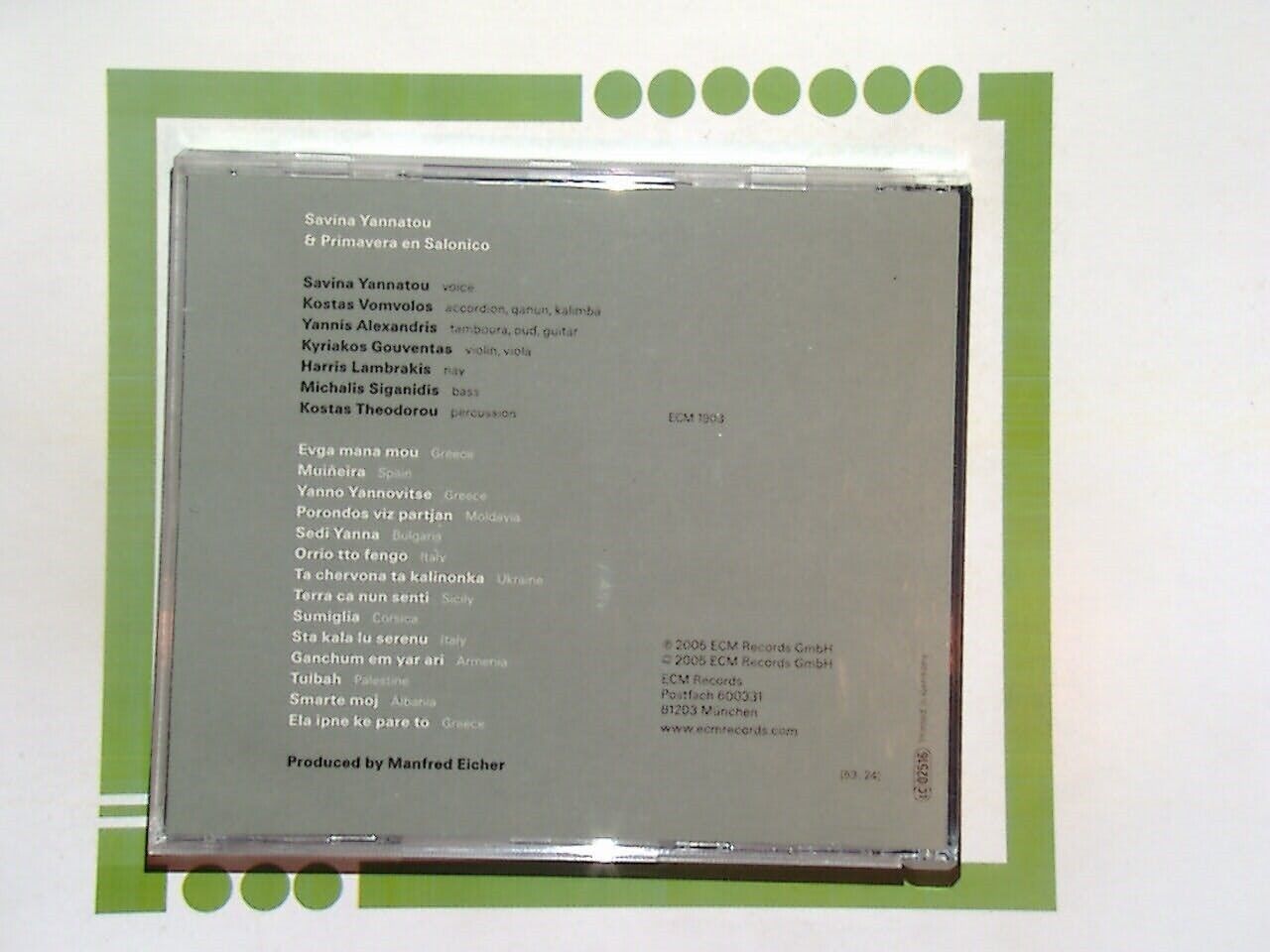 Bookandbeat.com, Savina Yannatou, Primavera en Salonico, Sumiglia, CD, World Music, Mediterranean Music, Greek Folk, Ethnic Fusion, Vocalist, Traditional Music, Collectible, Music Album, Mediterranean Folk, Multicultural Sounds, Ethereal Vocals, Balkan Music, Greek Singer,