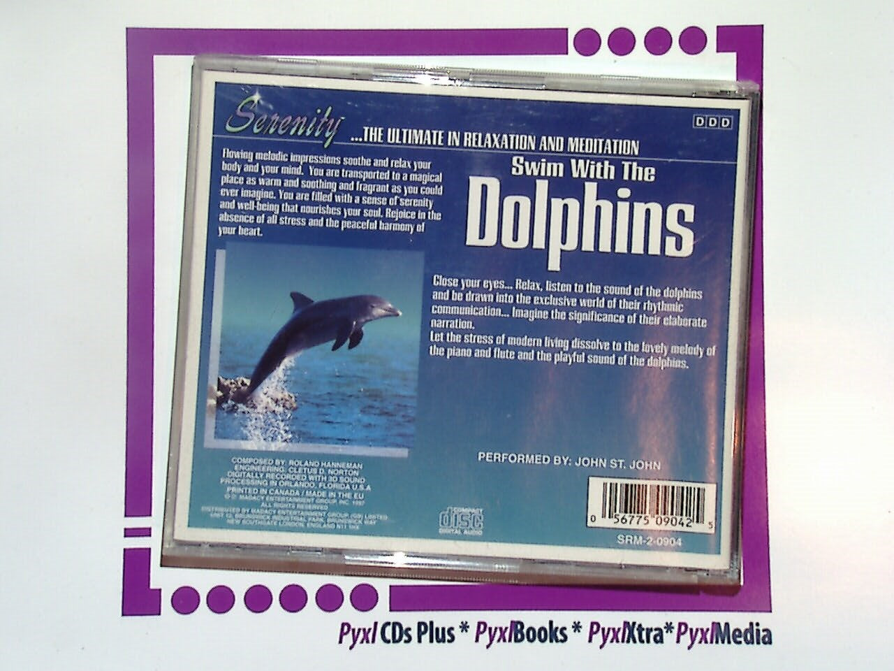 Serenity, Swim With the Dolphins, relaxation music, meditation CD, calming music, stress relief, dolphin sounds, ambient music, new age music, healing music, peaceful melodies, sleep aid, soothing sounds, nature sounds, wellness music, ultimate relaxation, mindfulness, Bookandbeat.com, meditation soundtrack, yoga music, VGC.