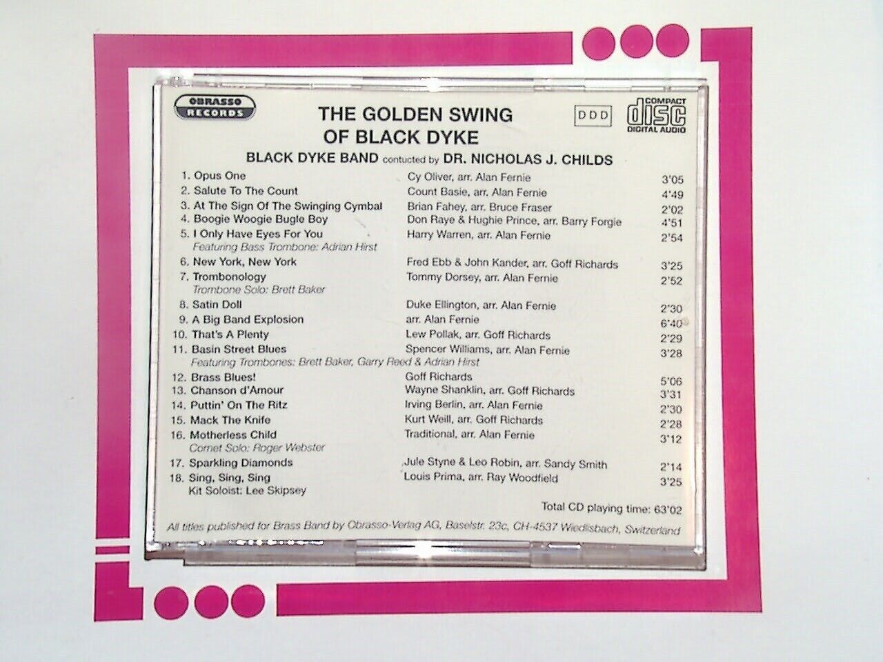 Bookandbeat.com, The Golden Swing Of Black Dyke Brass Band, Dr. Nicholas, J. Childs, CD, Brass Band Music, Classic Brass, Traditional Brass Band, Instrumental, Marching Band, British Brass, Collectible, Music Album, Wind Ensemble, Orchestral Sounds, Concert Band, Dynamic Performances, Popular Brass Tunes, Timeless Classics,