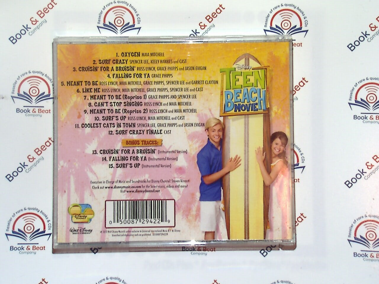 Bookandbeat.com, Teen Beach, Original Motion Picture Soundtrack, CD, Mint Condition, Disney, Teen Musical, Movie Soundtrack, Surf Music, 60s Inspired, Teen Beach Movie, Collectible CD, Family Entertainment, Musical Film, Pop Music, Summer Vibes, Dance Music, Disney Channel, Retro Music, Youth Music, Soundtrack Collectible, Mint CD