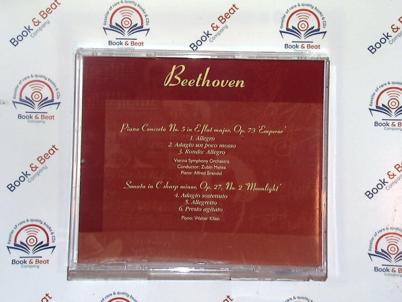 The Great Composers #01 - Beethoven : Emperor Concerto, Moonlight Sonata CD Mint