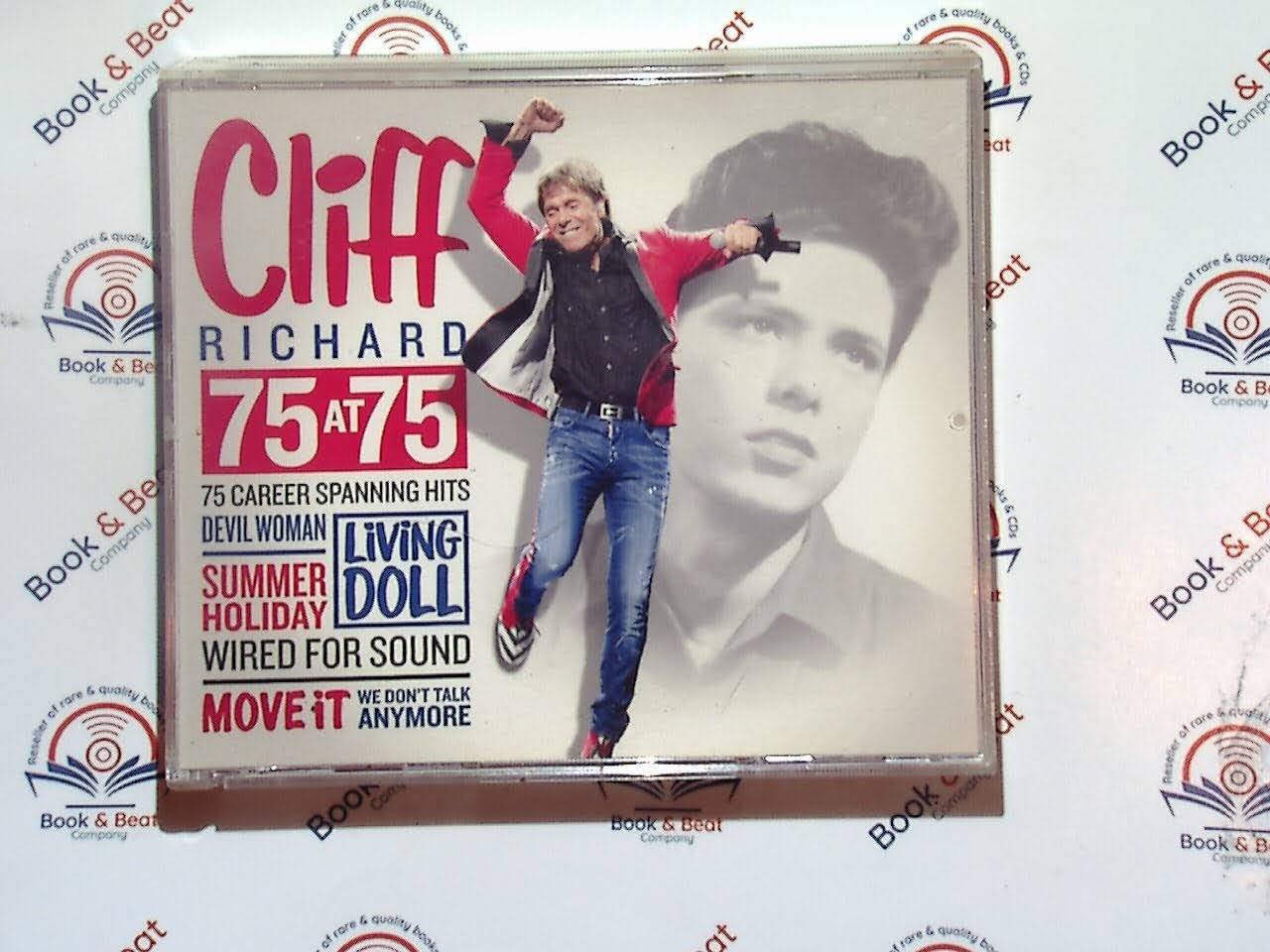 Cliff Richard, Hit List, Pop Music, Classic Hits, British Icon, Comeback Album, Rock and Roll, Legendary Singer, Timeless Songs, VGC CD, Bookandbeat.com, Collector’s Item, Must-Have Album, Inspirational Music, Iconic Artist, new CDs, used CDs, new books, used books, online music store, online bookstore, rare CDs, rare books, affordable books, affordable CDs, book lovers, music enthusiasts, collectible CDs, vintage books,DVD,75 at 75, greatest hits