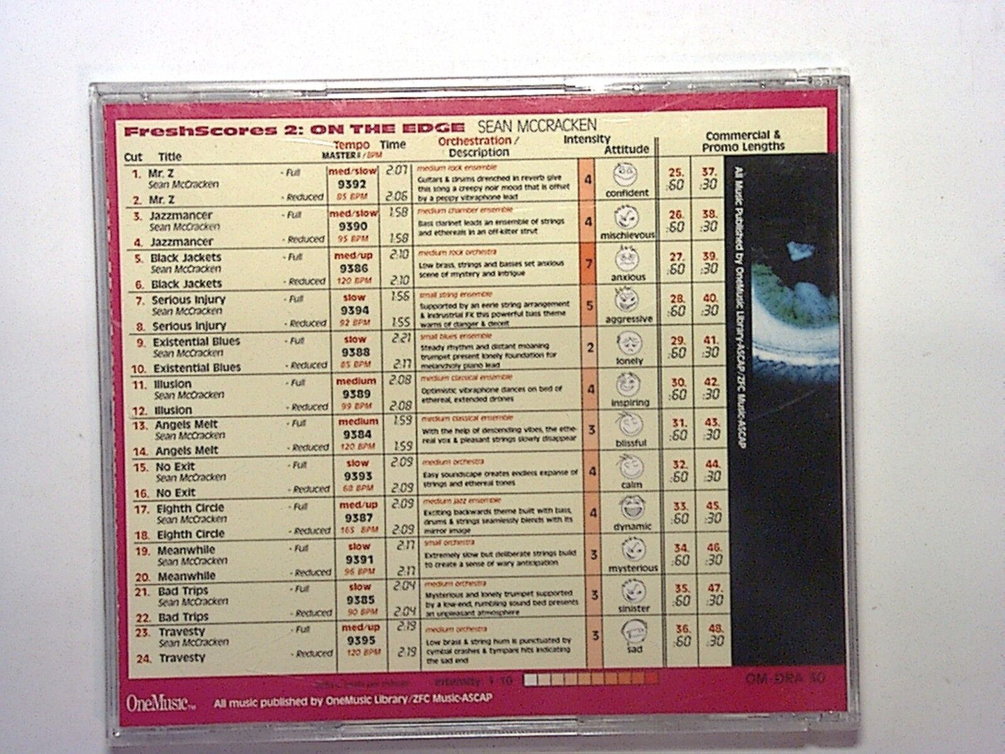 DRAMA 30, Fresh Scores 2, On The Edge, Sean McCracken, Instrumental, CD, Soundtrack, Dramatic music, Score music, Tension, Background music, Cinematic, Music for film, Creative scores, Bookandbeat.com, Ambient, Suspenseful, Orchestral music, Modern composition, Emotional, Atmospheric music,
