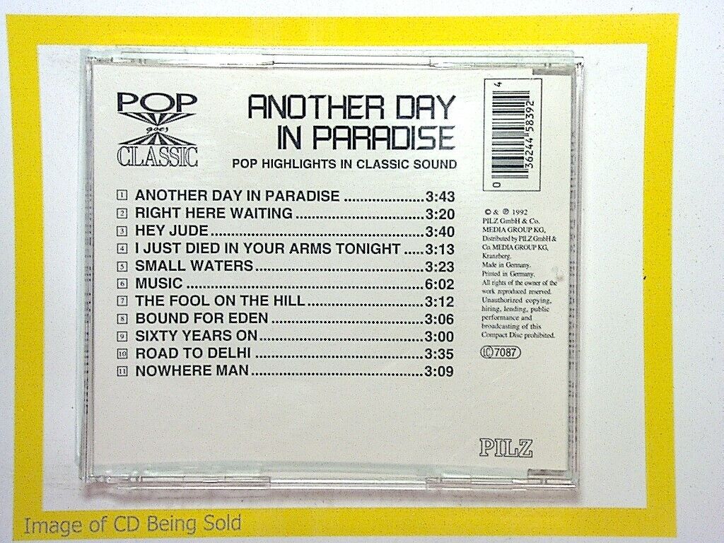 Modern Sound Orchestras, Another Day In Paradise, Instrumental Pop, Orchestral Covers, Classic Hits, Smooth Music, Orchestral Pop, Lounge Music, 80s Music, Phil Collins Cover, Instrumental Classics, Easy Listening, Relaxing Sounds, Melodic Music, Pop Orchestration, Pop Classics, Soft Sounds, Cover Album, 80s Hits, Bookandbeat.com,