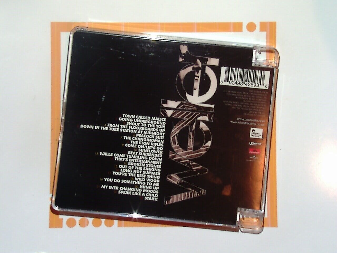 bookandbeat.com, Paul Weller, Essential Singles Collection, mod revival, The Jam, The Style Council, British rock, classic singles, greatest hits, iconic musician, songwriter, Britpop, 1980s music, 1990s music, rock collection, essential albums, timeless tracks, music anthology, indie rock, UK music legend.