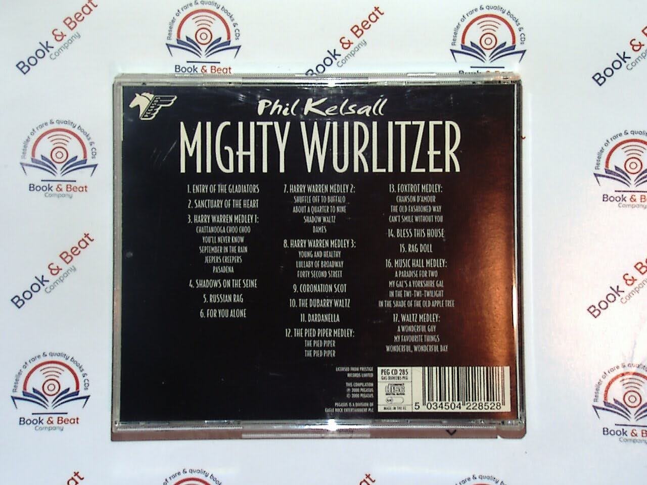 bookandbeat.com, CD, Phil Kelsall, organ music, instrumental, romantic melodies, easy listening, Wurlitzer organ, timeless classics, smooth harmonies, relaxing music, musical theatre, orchestral arrangements, nostalgic tunes, Mighty Wurlitzer, new CDs, used CDs, new books, used books, online music store, online bookstore, rare CDs, rare books, affordable books, affordable CDs, book lovers, music enthusiasts, collectible CDs, vintage books,DVD,