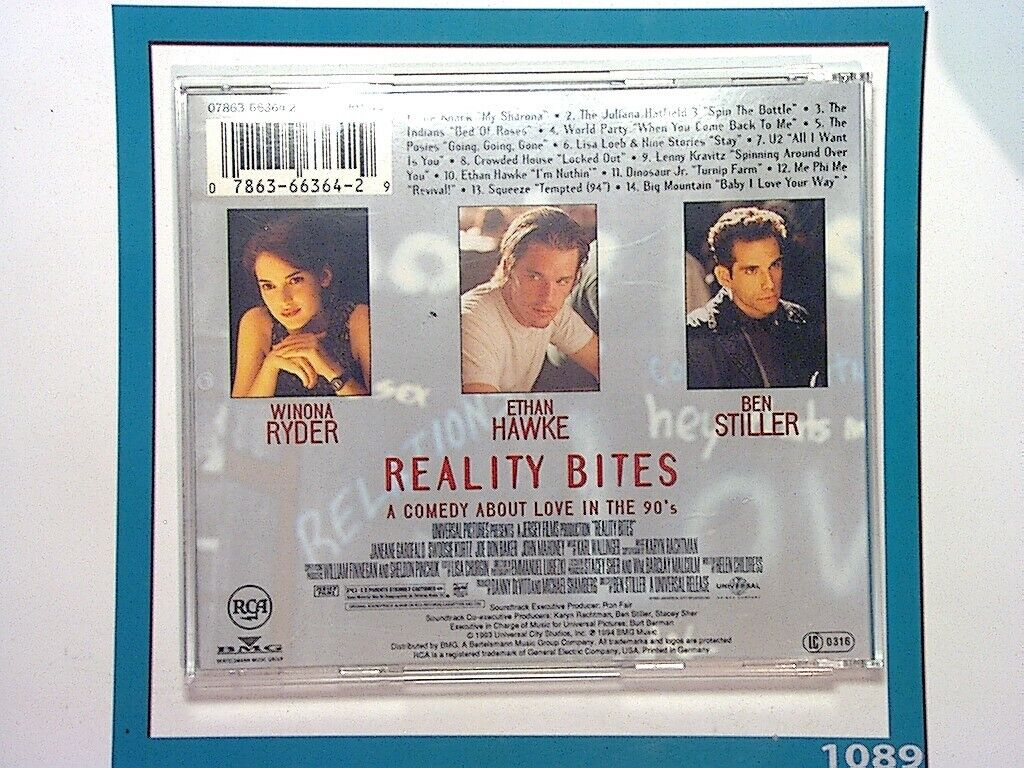 Reality Bites, Original Soundtrack, 90s Soundtrack, Movie Music, Alternative Rock, Grunge, Iconic Film, 90s Hits, Indie Rock, Pop Rock, Generation X, Film Soundtrack, Cult Classic, Alternative Hits, Film Score, Rock Soundtrack, Nostalgic, Soundtrack Album, Movie Songs, Bookandbeat.com,