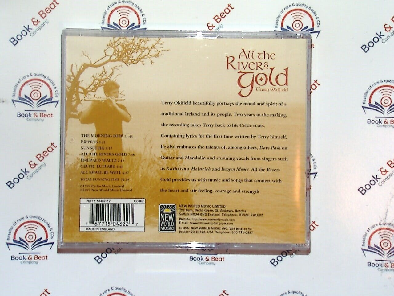 Terry Oldfield, All the Rivers Gold, New Age Music, Meditation Music, Tibetan Influences, Flute Music, Relaxing Sounds, Spiritual Journey, Healing Music, Ambient Soundscapes, World Music, Tranquil Melodies, VGC CD, Atmospheric Tunes, Mindfulness Music, Bookandbeat.com, Paul Field, new CDs, used CDs, new books, used books, online music store, online bookstore, rare CDs, rare books, affordable books, affordable CDs, book lovers, music enthusiasts, collectible CDs, vintage books,DVD,