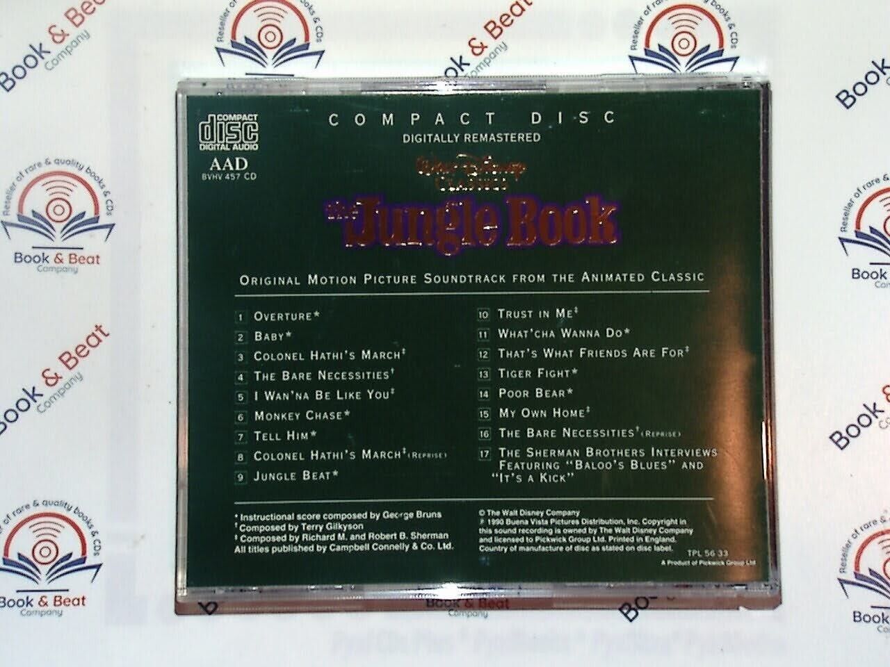 bookandbeat.com, CD, The Jungle Book, Walt Disney, Disney Classics, soundtrack, animated film, family music, movie songs, children’s music, classic animation, jungle adventure, music for kids, timeless songs, Disney songs, Mowgli, Baloo, classic soundtrack, fun music, animated classics, nostalgic tunes,