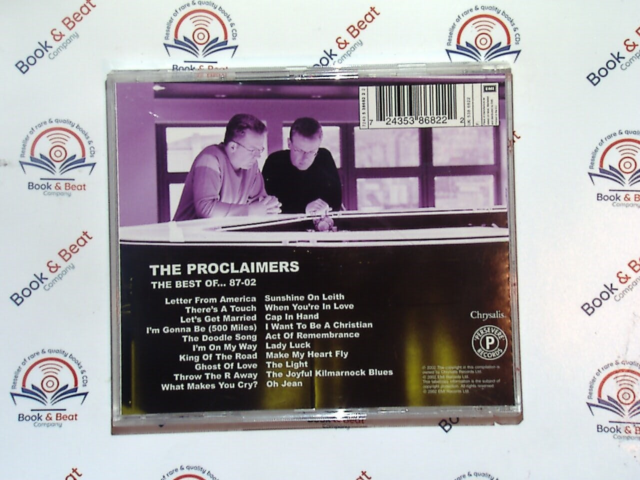 The Proclaimers, Greatest Hits, The Best of, Scottish band, 500 Miles, Sunshine on Leith, I'm On My Way, folk rock, twin brothers, singalong classics, Celtic influences, iconic anthems, alternative rock, 80s music, 90s hits, bookandbeat.com,new CDs, used CDs, new books, used books, online music store, online bookstore, rare CDs, rare books, affordable books, affordable CDs, book lovers, music enthusiasts, collectible CDs, vintage books,DVD,