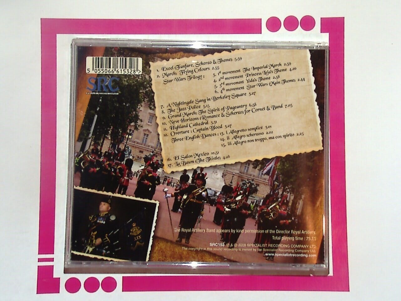 bookandbeat.com, CD, The Royal Artillery Band, New Horizons, military band, orchestral music, ceremonial music, classical, patriotic tunes, instrumental.